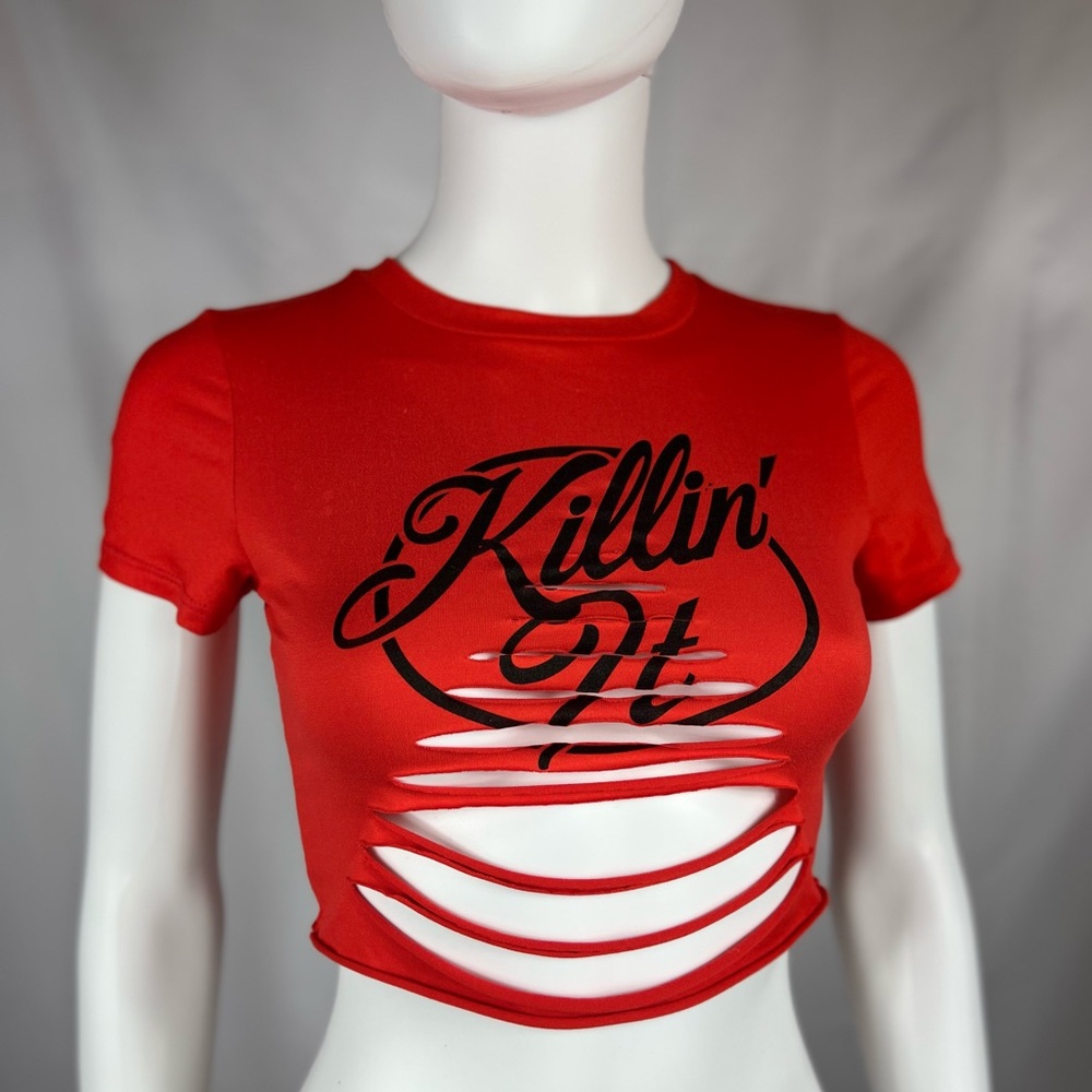 “Killin It” Tee | Shredded Top | Small | G mini tee